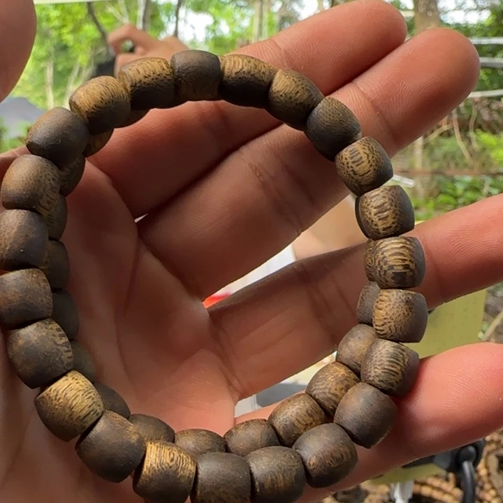 沉香碎屑沉香奇楠沉香乌身圆叶鼓珠单圈卡0.8保6克➕多样性发货