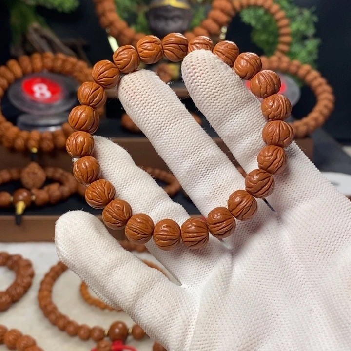 桃核吊坠@*凯秦岭龙纹