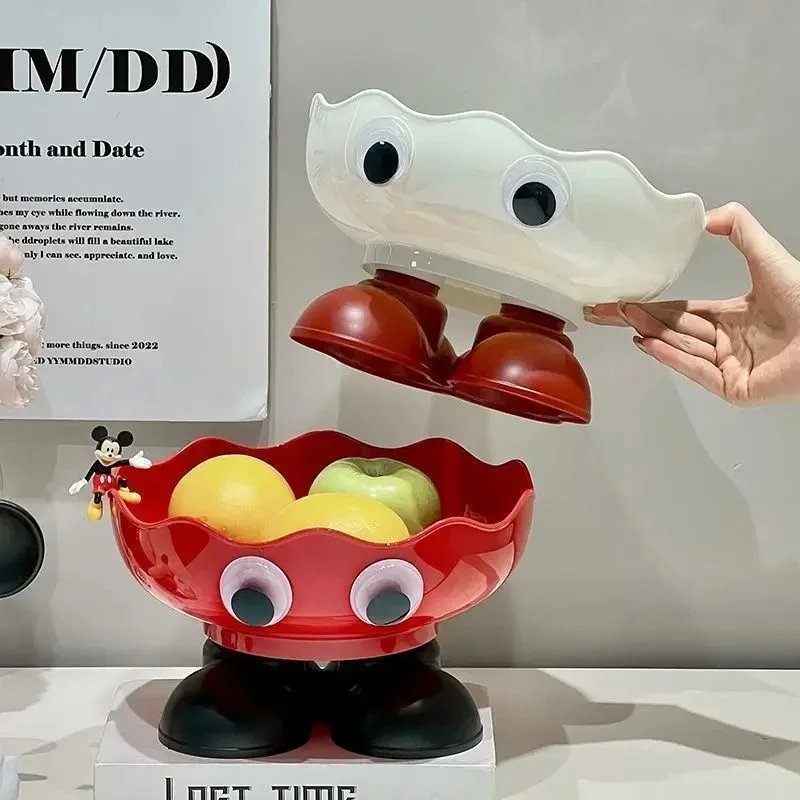 家用高脚水果盘高颜值果盆客厅茶几高颜值糖果零食坚果盘子高脚