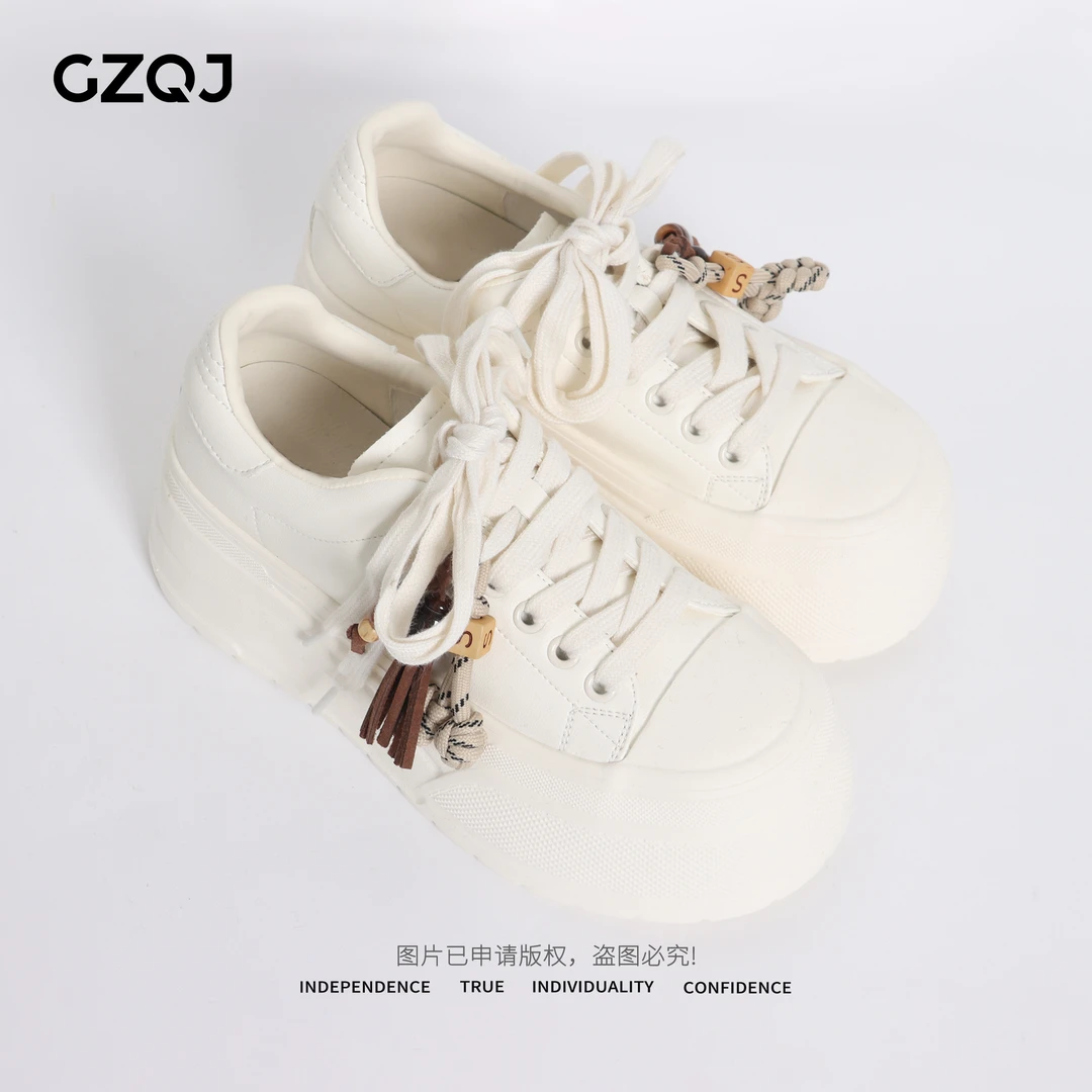 老琴私服 欧若风时尚休闲鞋秋季圆头女鞋复古港风春秋板鞋 9873