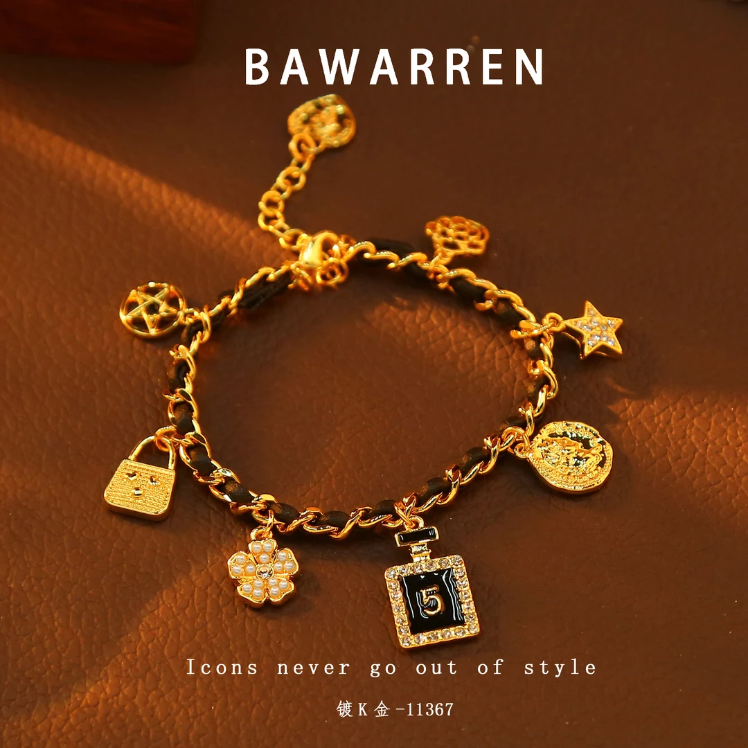 Bawarren 美❤11367-【5号】轻奢时尚百搭简约手链