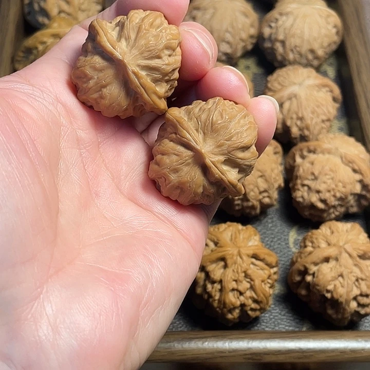 可***口吊坠文玩核桃门头沟元宝34