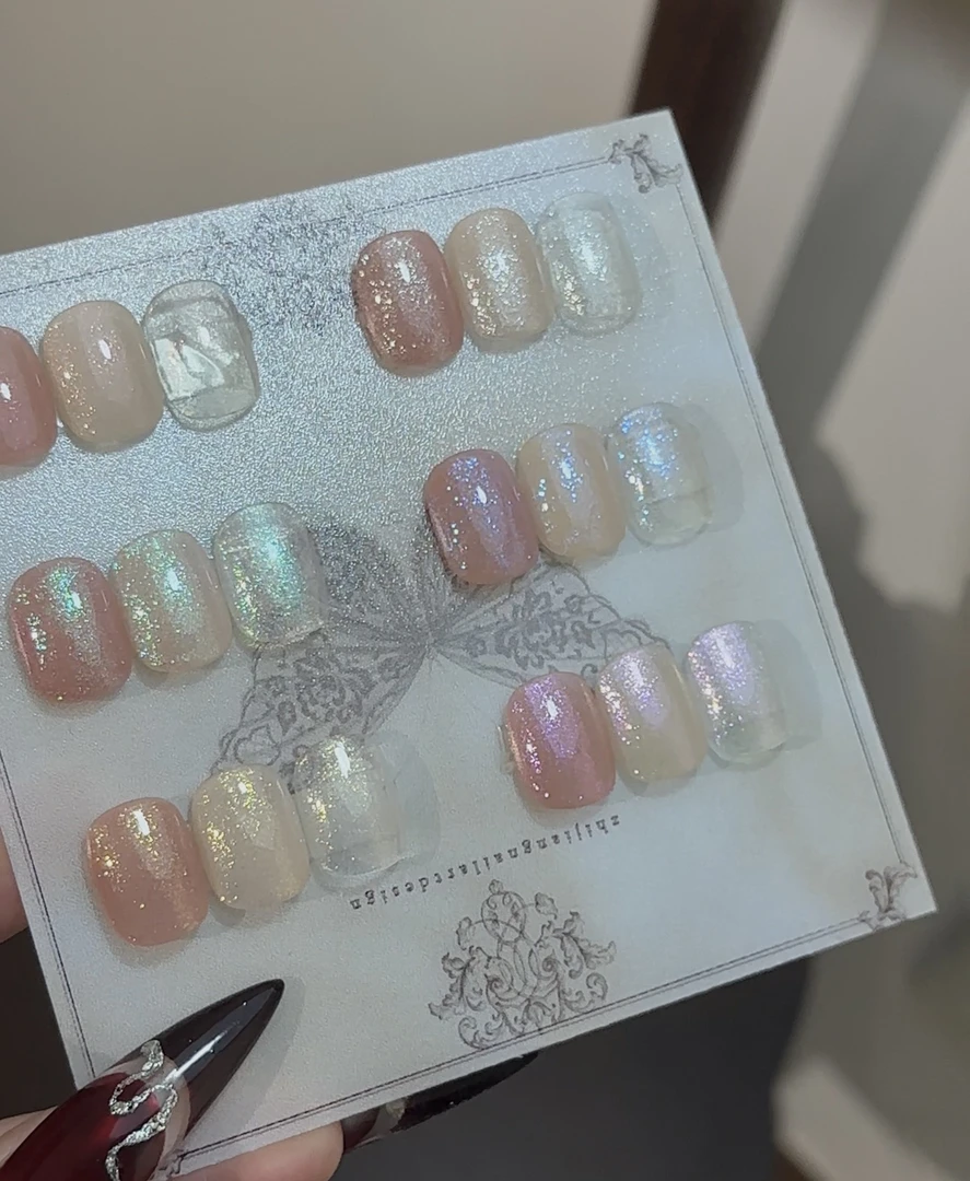 FOXFINGER·豆汤新款细闪裸色伴侣罐装甲油胶氛围感美甲