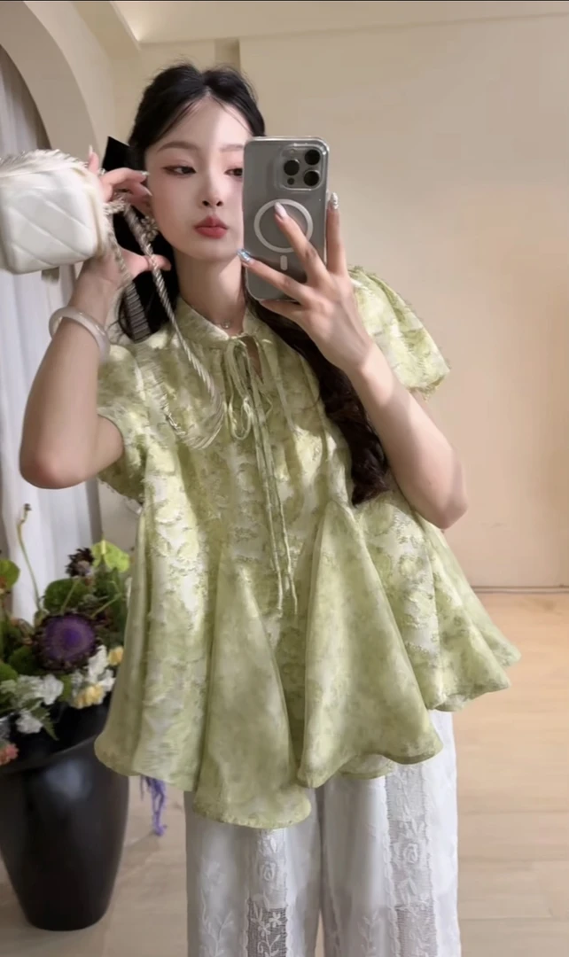 十一【青苹果】套装 欧若风 时尚减龄清爽显瘦