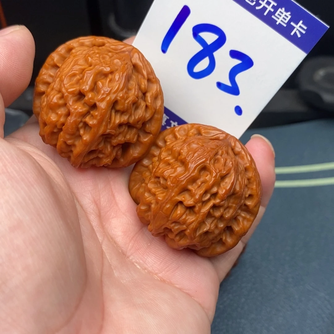 把件文玩核桃白狮子39