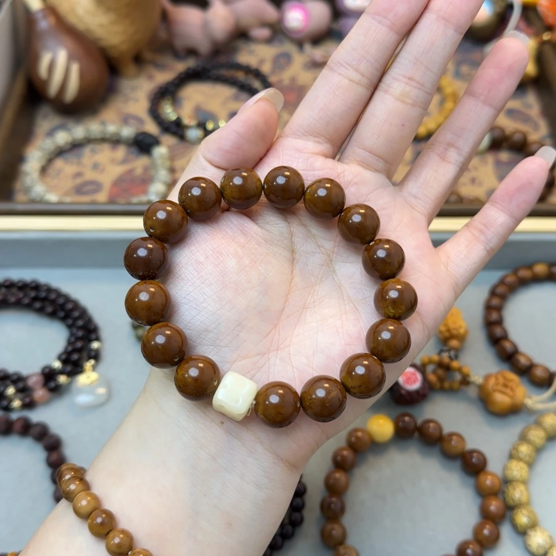 菩提手串/手链12mm紫金鼠