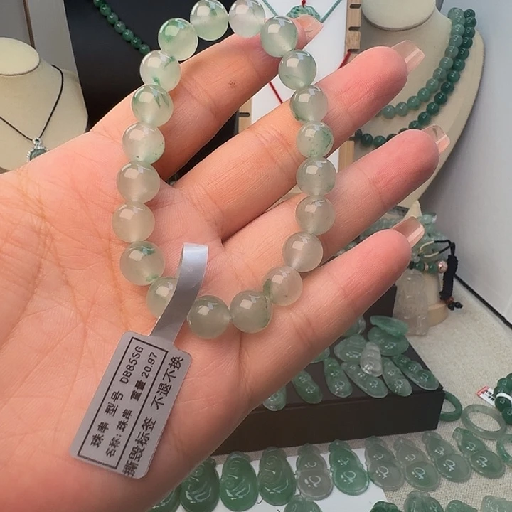 石英质玉未镶嵌颈饰单珠