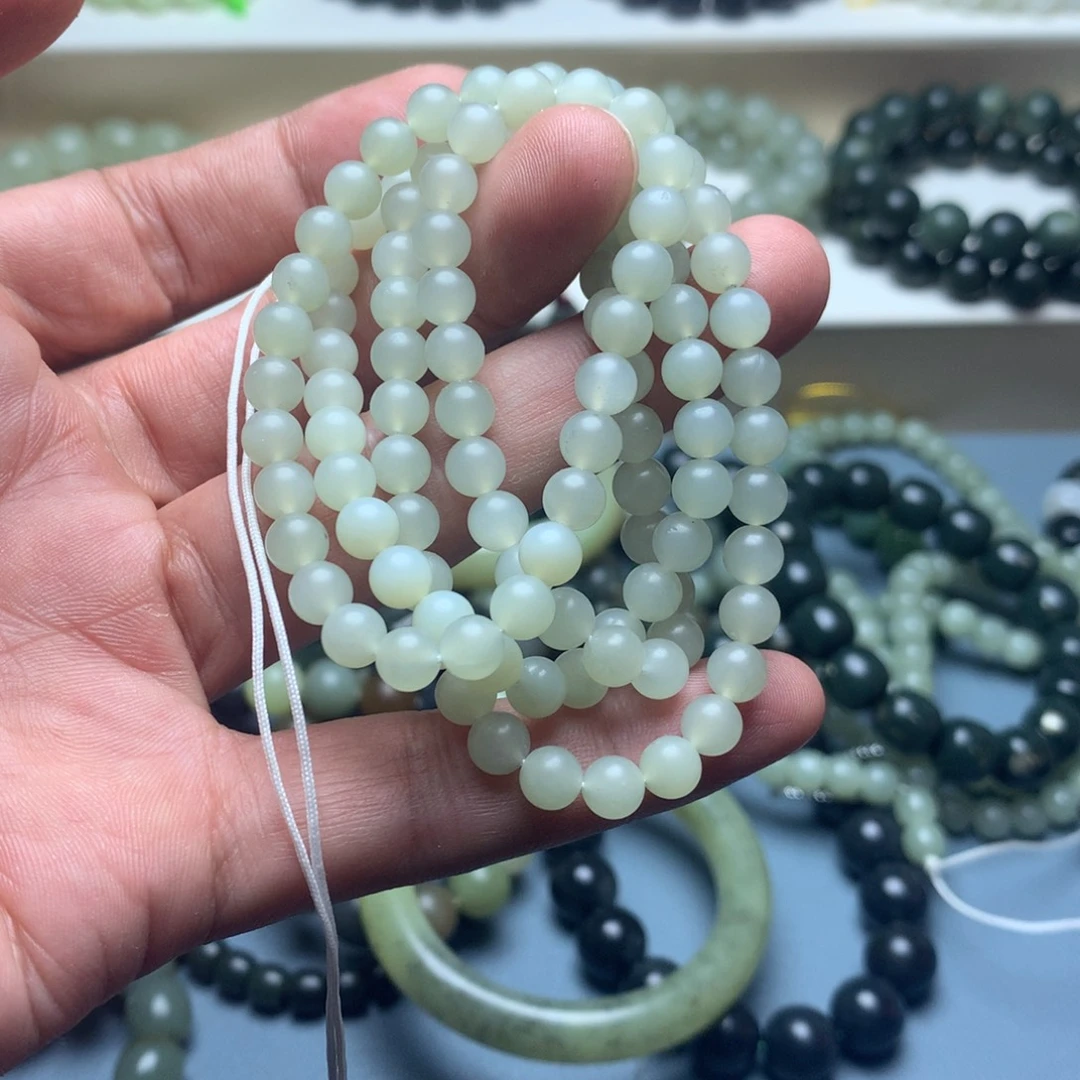 和田玉未镶嵌手链