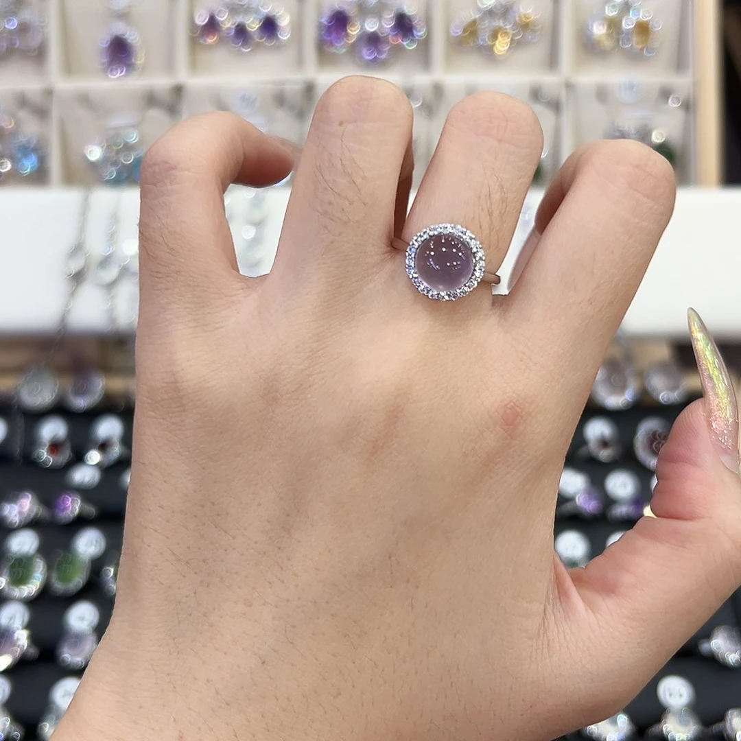 萤石银S925镶嵌戒指