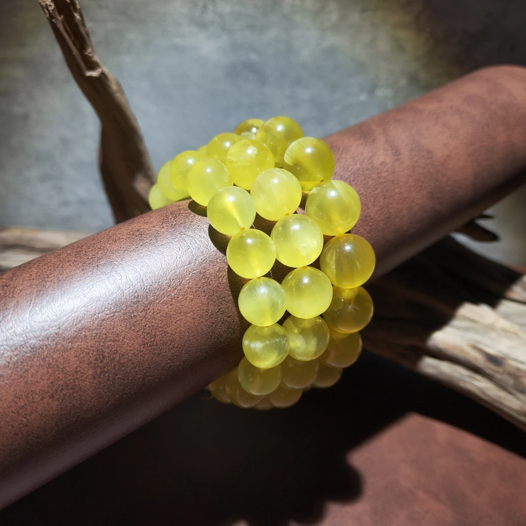 【黑胖珠宝】H0176 金葡萄石手链 多样性发其一