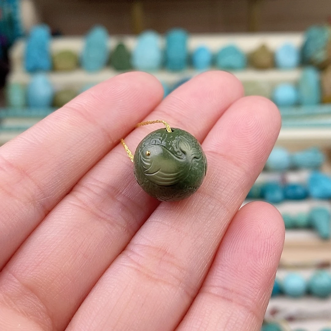 未镶嵌绿松石珠宝奇石13.5