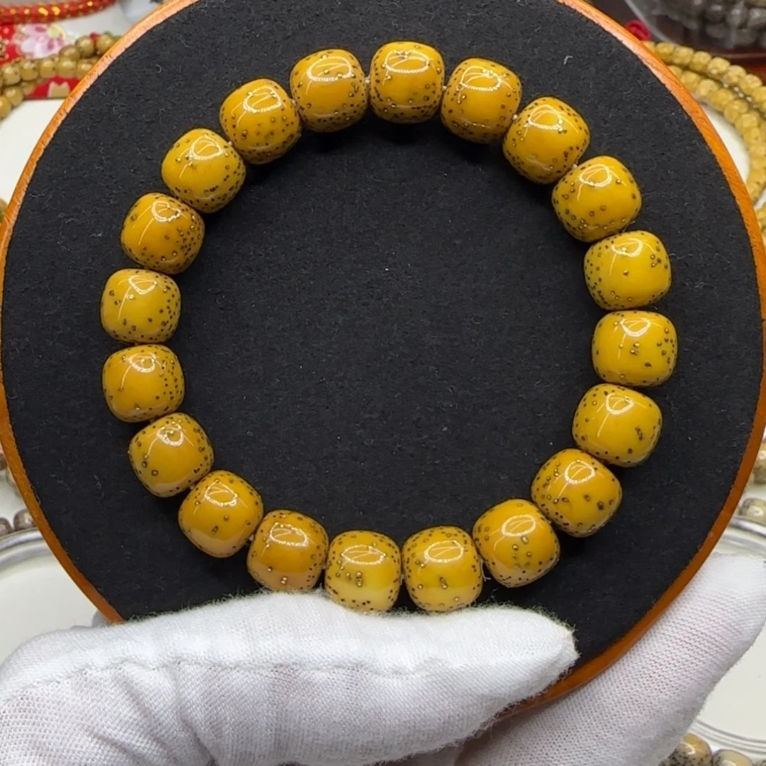 屁***生手串星月菩提瓷白半臂留白11.5×10.5