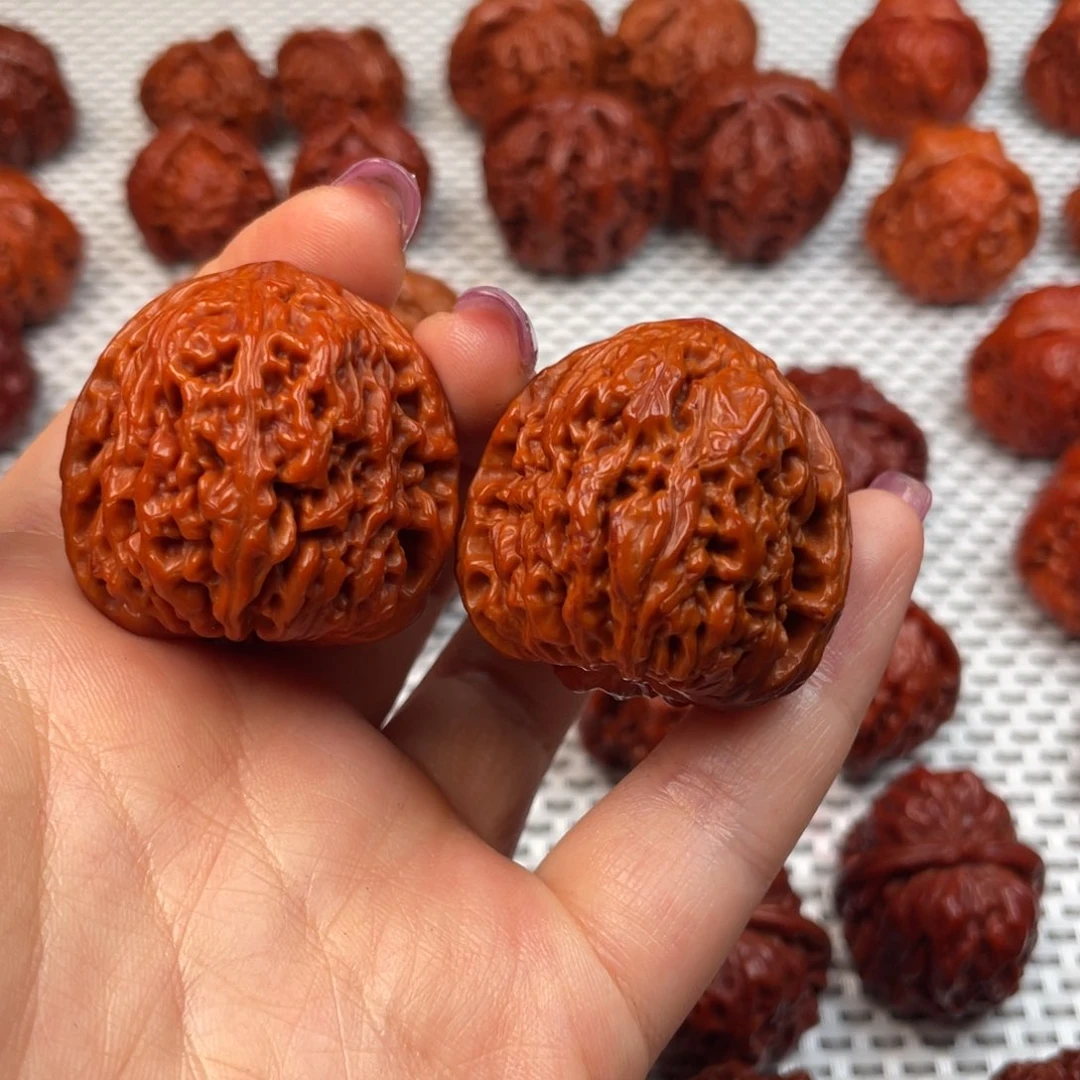 桃核吊坠文玩核桃 手把件 南将石 38