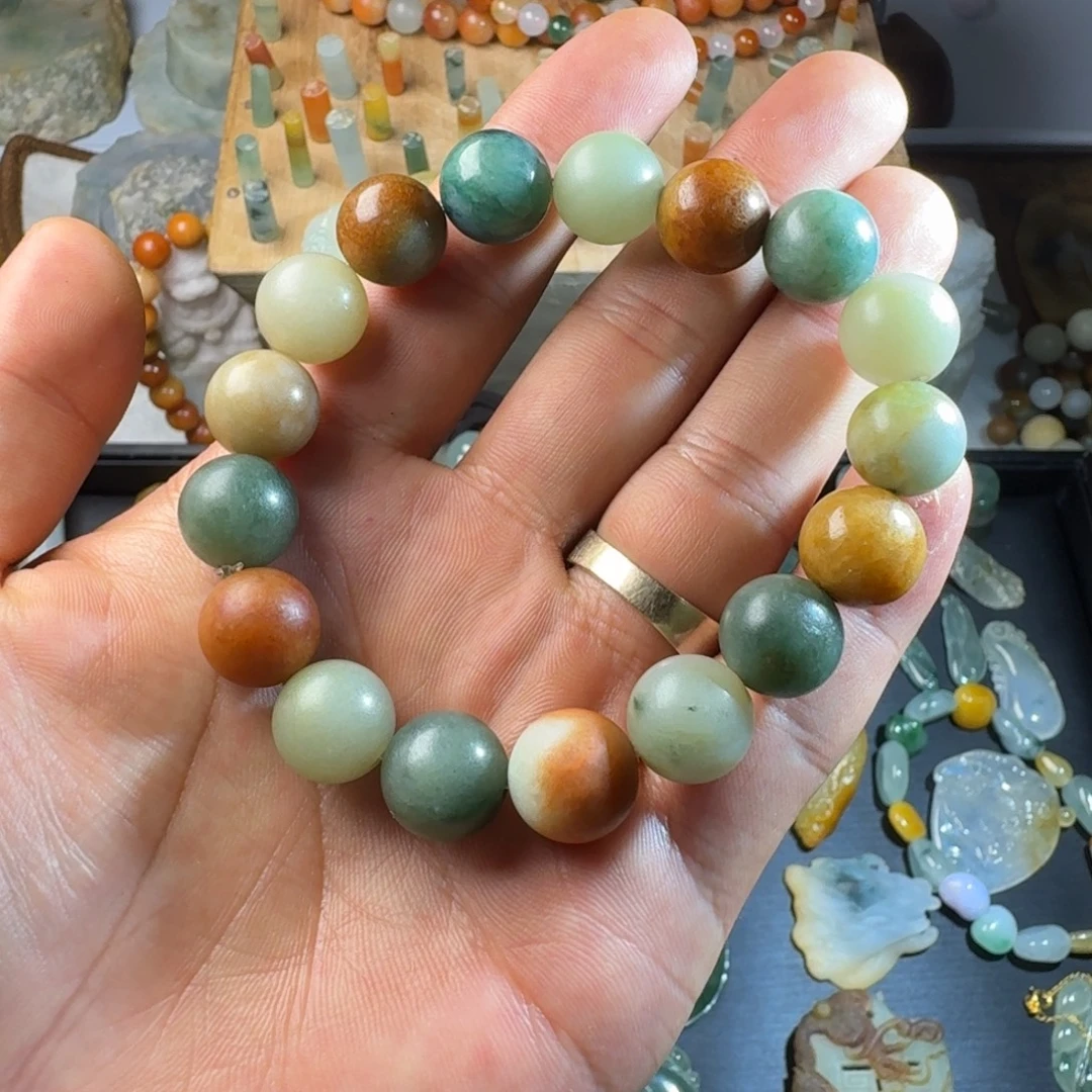 翡翠未镶嵌手链翡翠手串