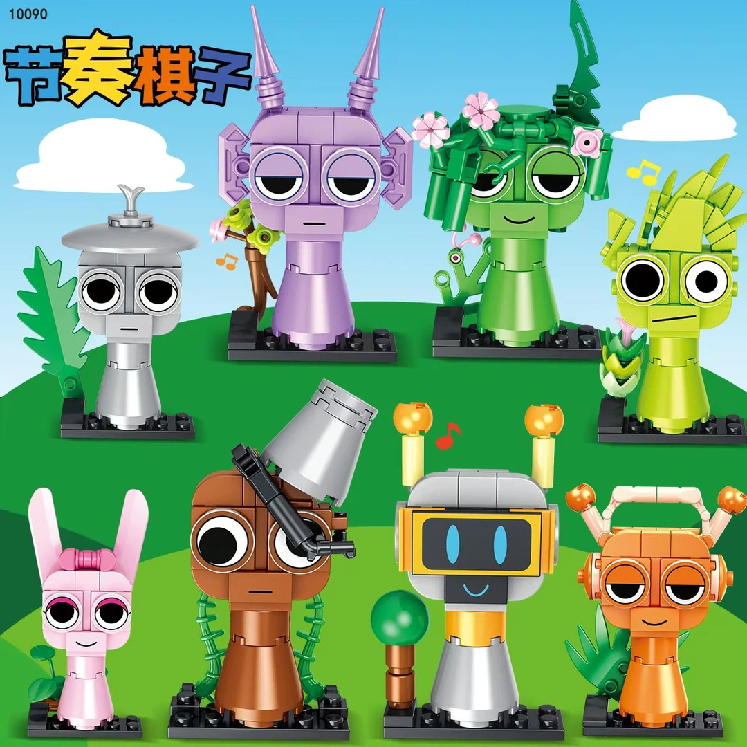 爆款节奏盒子Sprunki积木玩具音乐全套人仔模型男女孩礼品