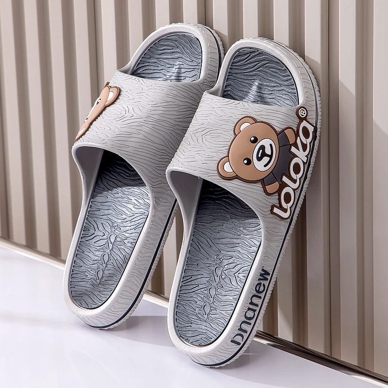 路路佳凉拖鞋男士夏季软底居家防滑家用厚底浴室塑料防臭拖鞋女