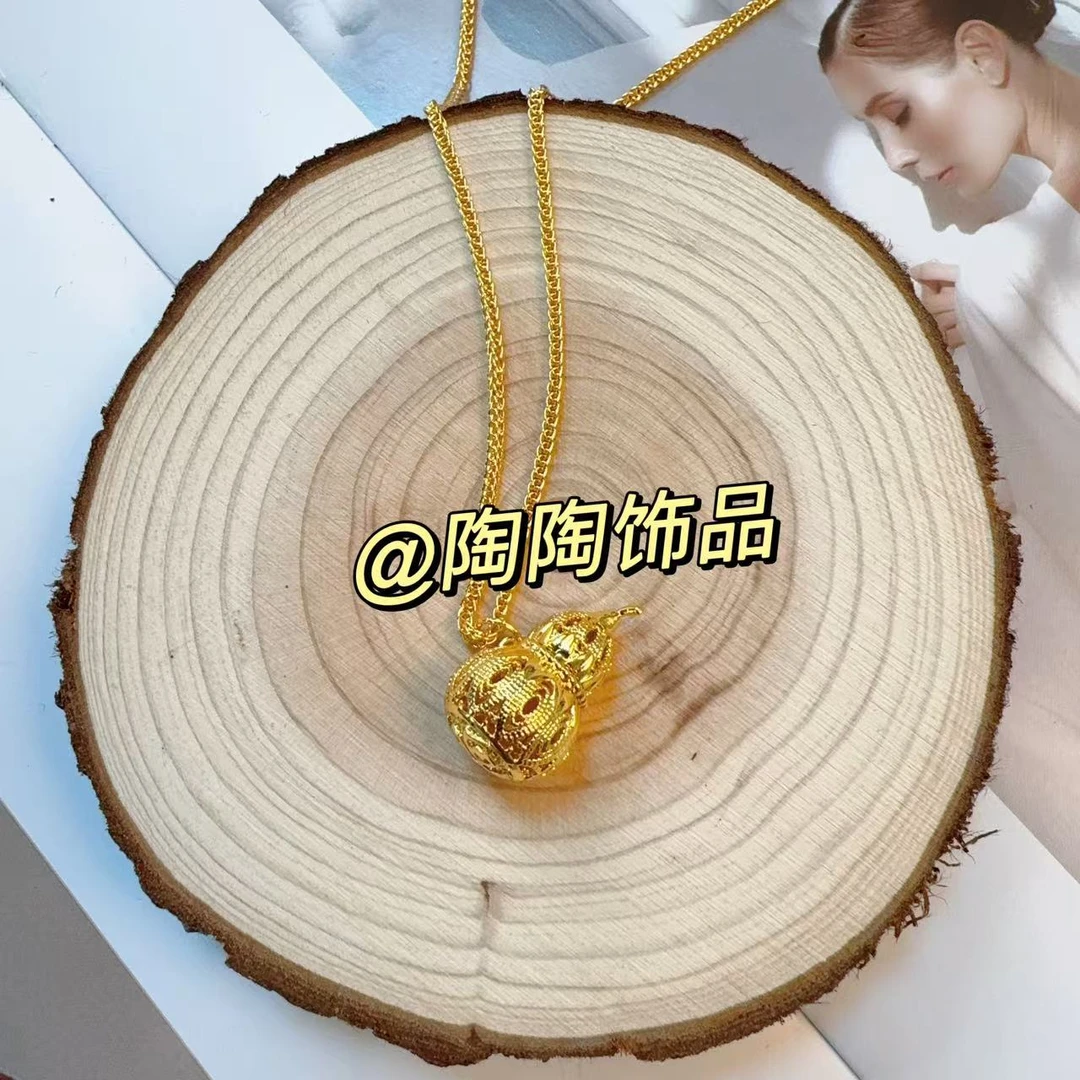 铜合金项链 韩系KK葫芦项链XL061