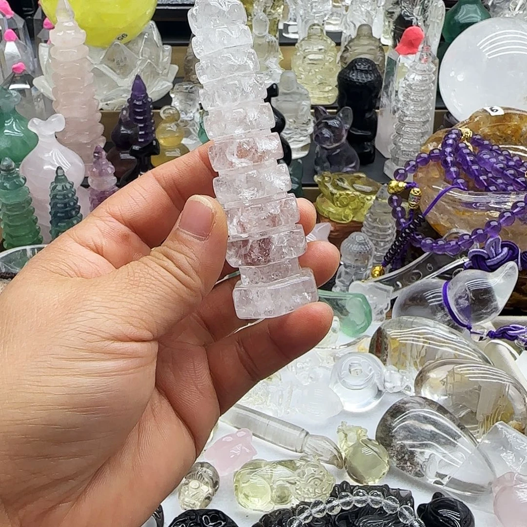 水晶未镶嵌车挂摆件