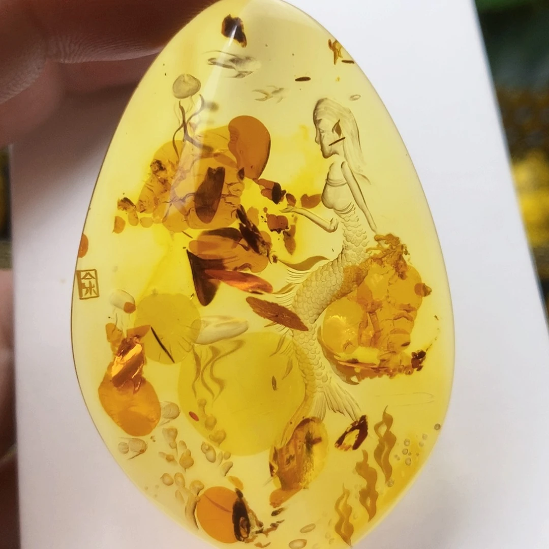【闪购商品】金珀吊坠(不含链)未镶嵌