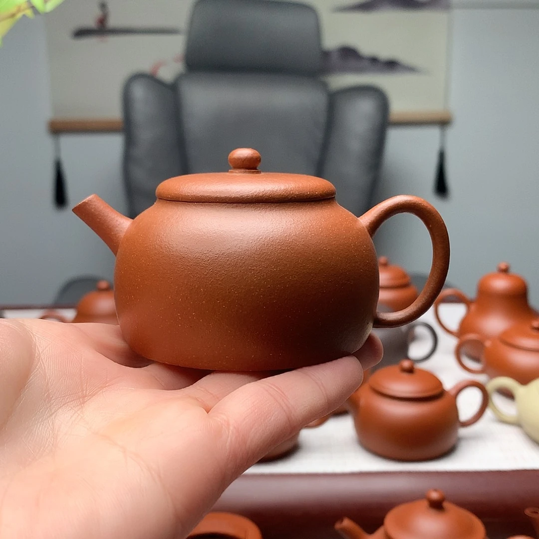 茶壶紫砂原矿红降坡