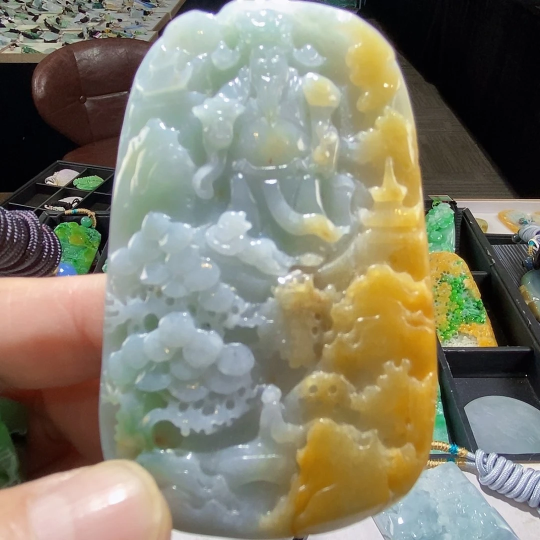 颈饰未镶嵌翡翠翡翠