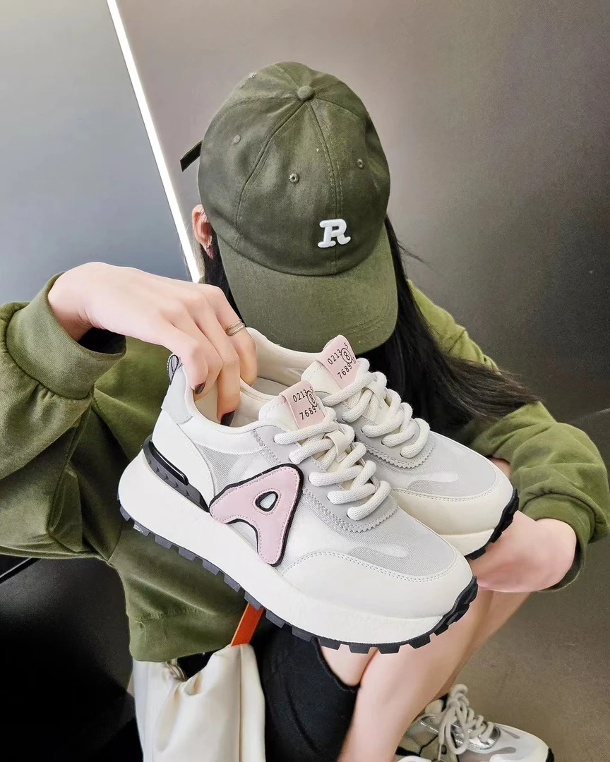 皮尔卡丹松糕底透气圆头德训鞋阿甘鞋减龄活力时尚百搭