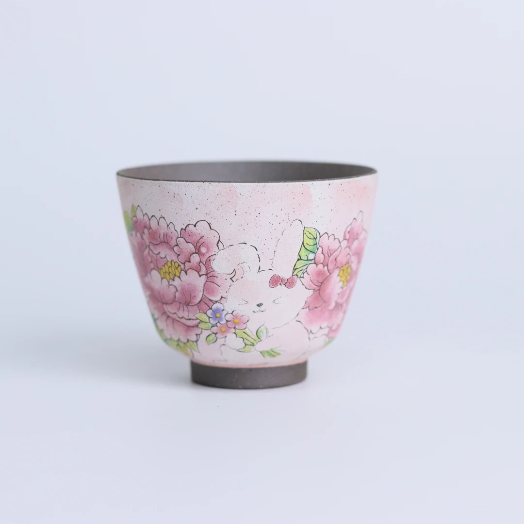 新12142可爱兔兔粉系列大杯