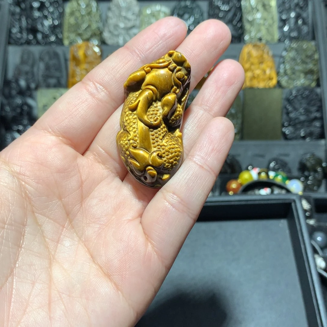 木变石（虎睛石）吊坠(赠链)未镶嵌知*
