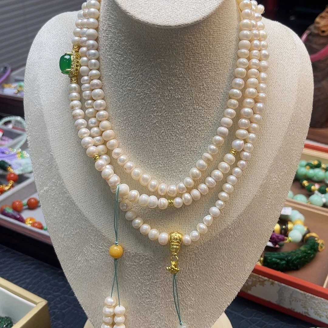 未镶嵌项链淡水珍珠斜挎