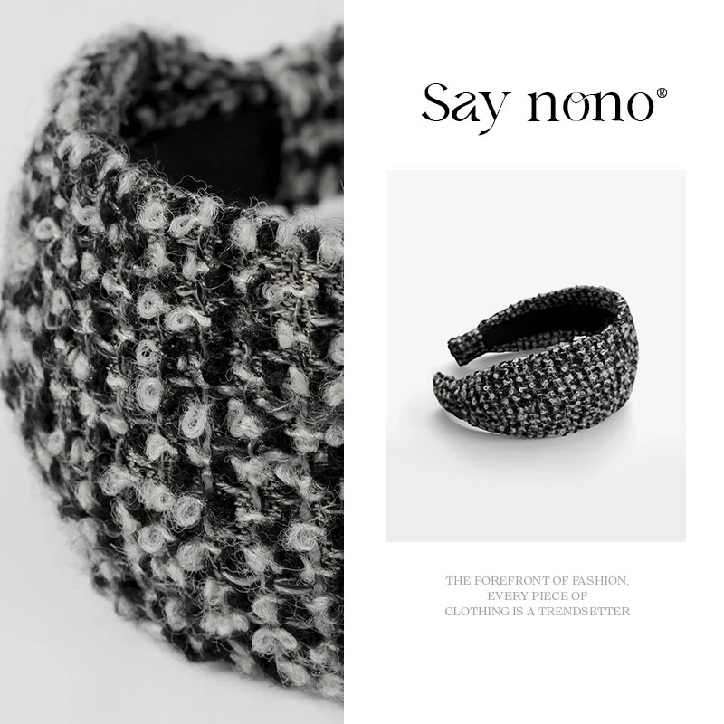 懒猫nono│Saynono 日本进口花式纱奢牌感百搭发箍FS52277