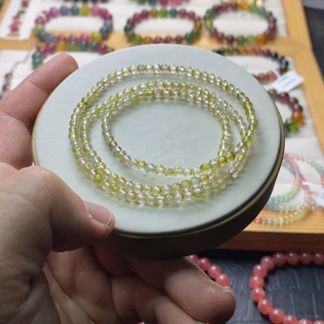 碧玺手链碧玺未镶嵌