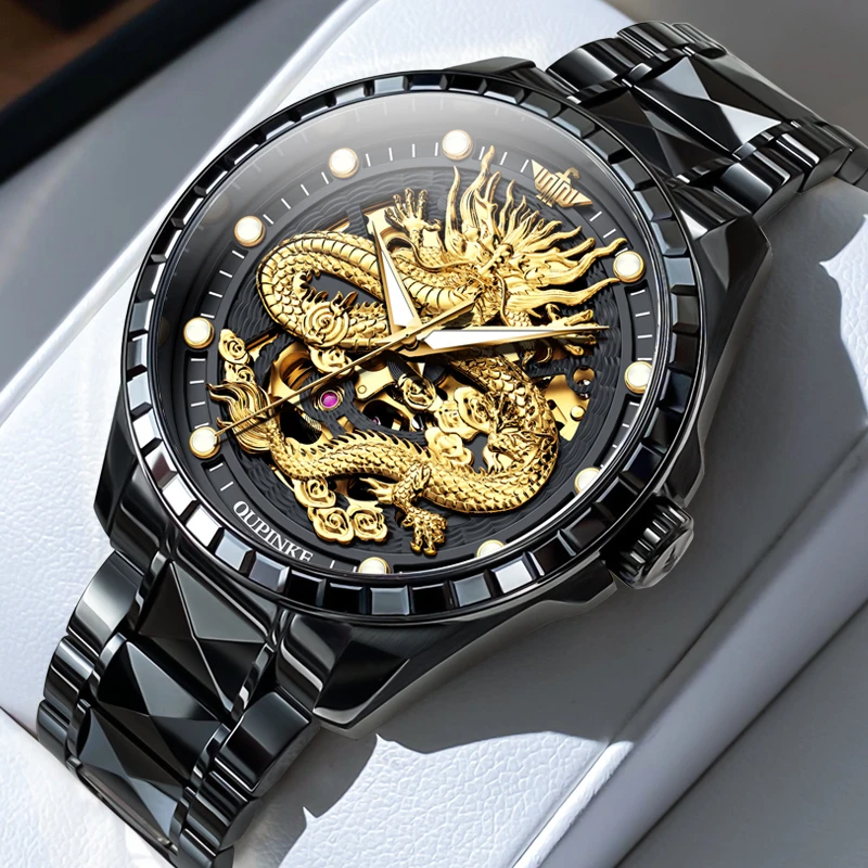 瑞士名表劳力男士手表全自动机械表防水镂空夜光商务潮流高档男表