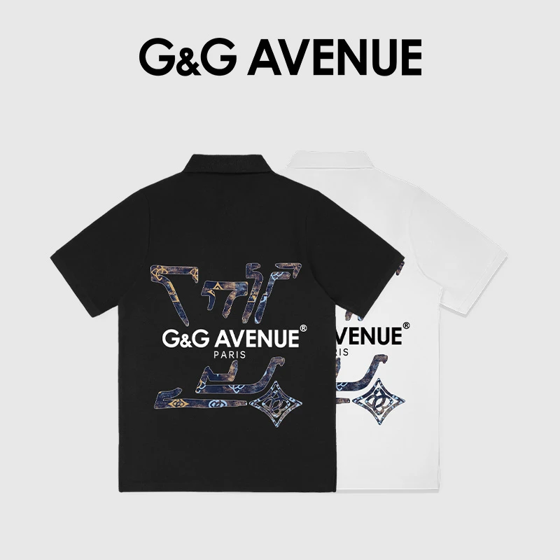 法国G&G AVENUE 轻奢潮牌夏季男女同款翻领POLO衫-GL2501524