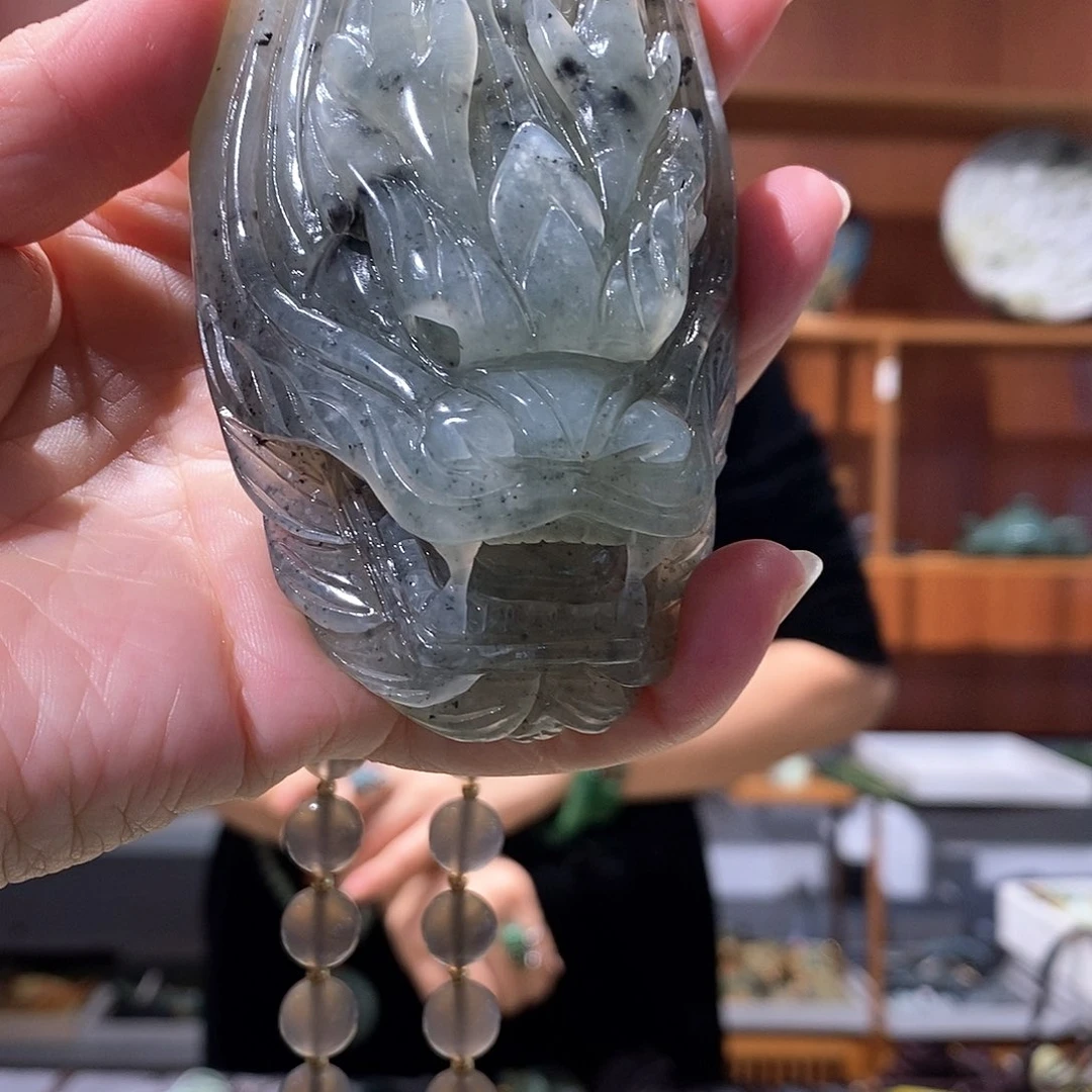 未镶嵌岫玉毛衣链
