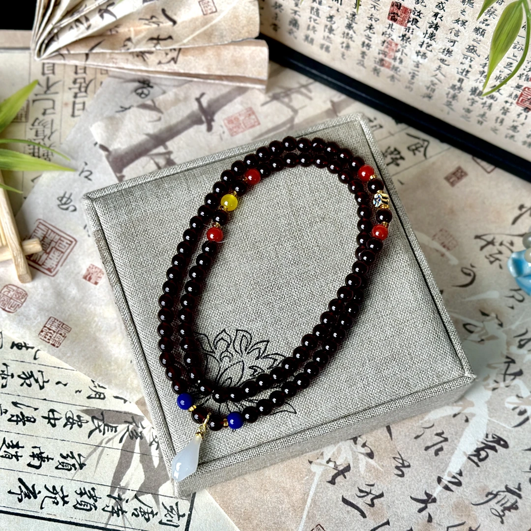 石榴石多圈手串379无礼盒