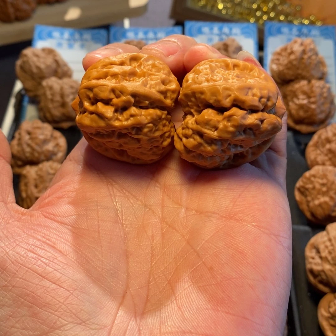 可***命文玩核桃把件全品无修37尺蛤蟆头