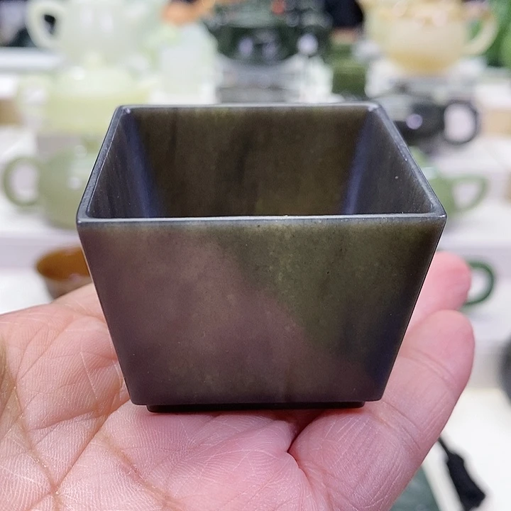 未镶嵌和田玉挂件茶杯60m l