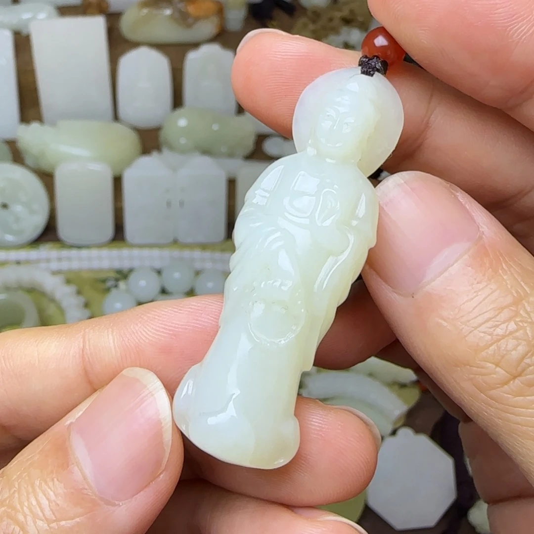 和田玉未镶嵌挂件