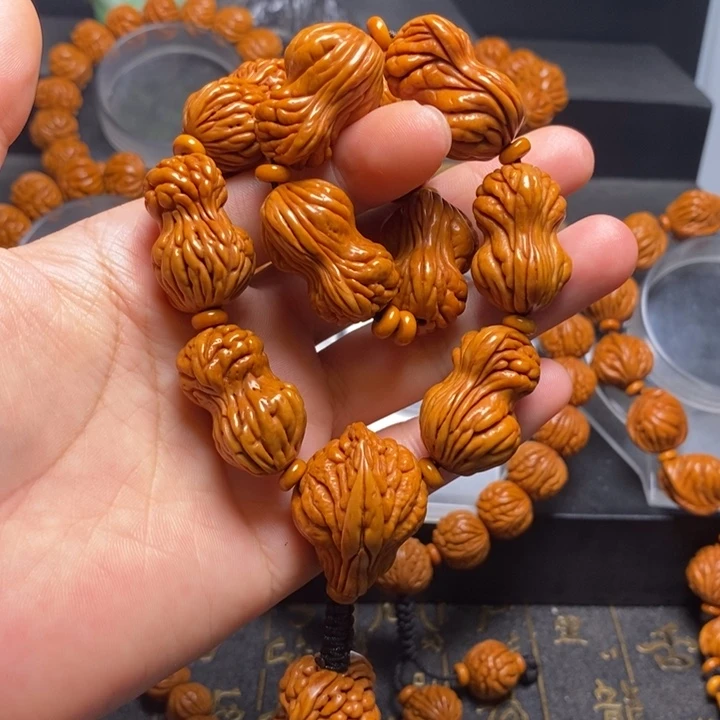 桃核手串花生手持
