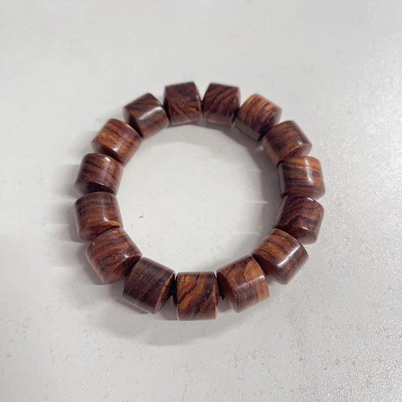 海南黄花梨手串1.5桶珠经典款式百搭012542