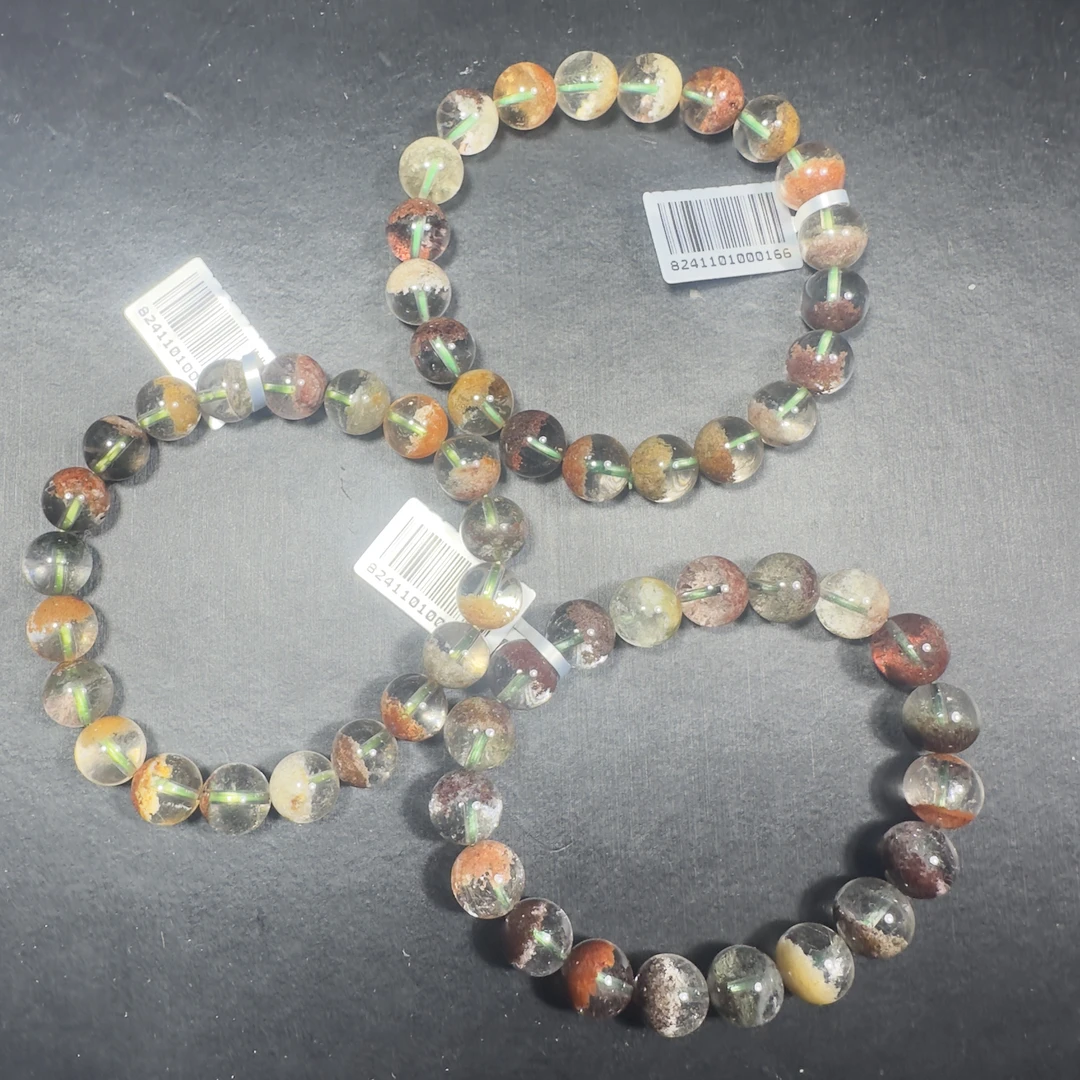 天然四季幽灵单圈手链多样式发一约10mm xl2422