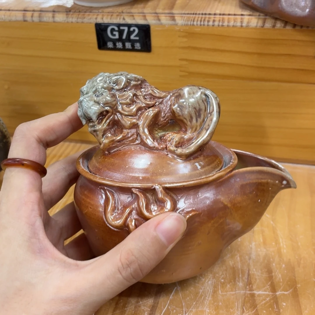 陶园柴烧，精品高货g62裂纹