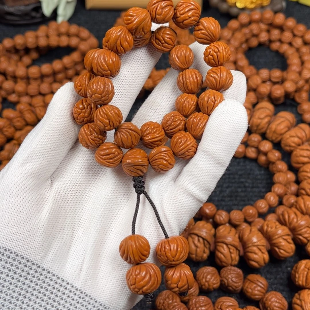 文玩核桃手串相**笑C8桃核手持