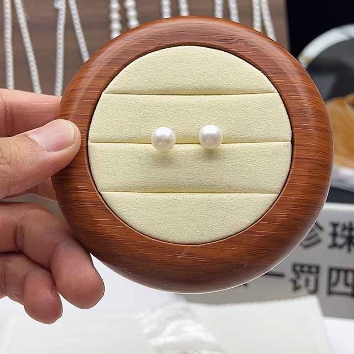 耳饰淡水珍珠银S925镶嵌
