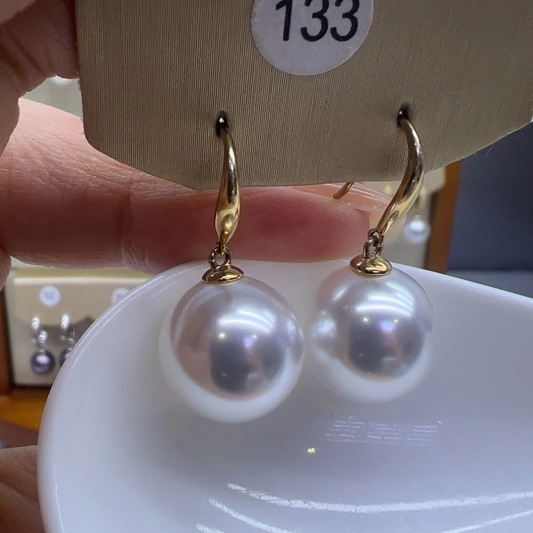 耳饰淡水珍珠银S925镶嵌
