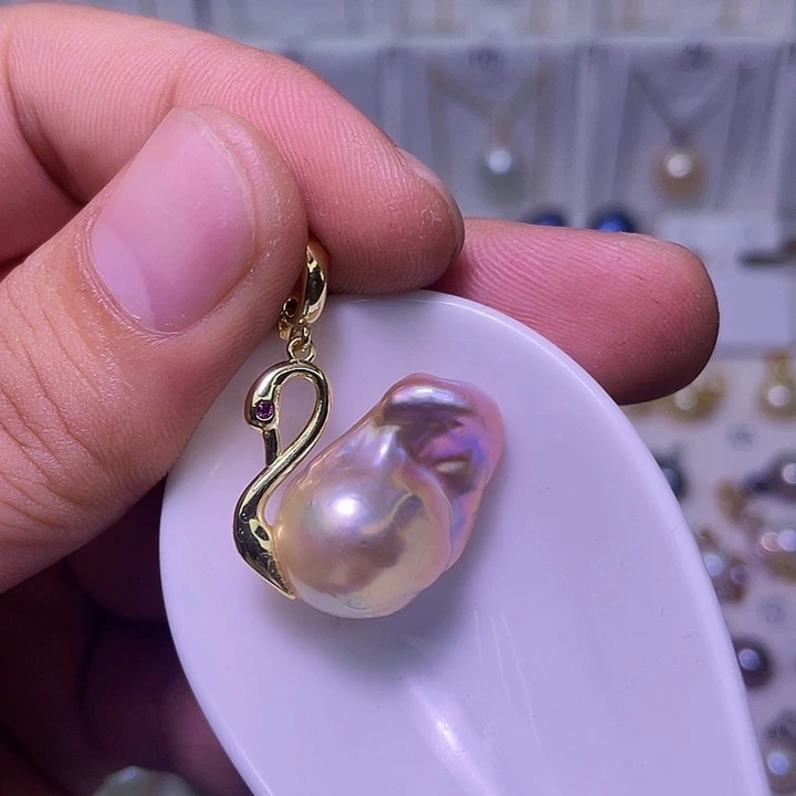合金颈饰淡水珍珠35