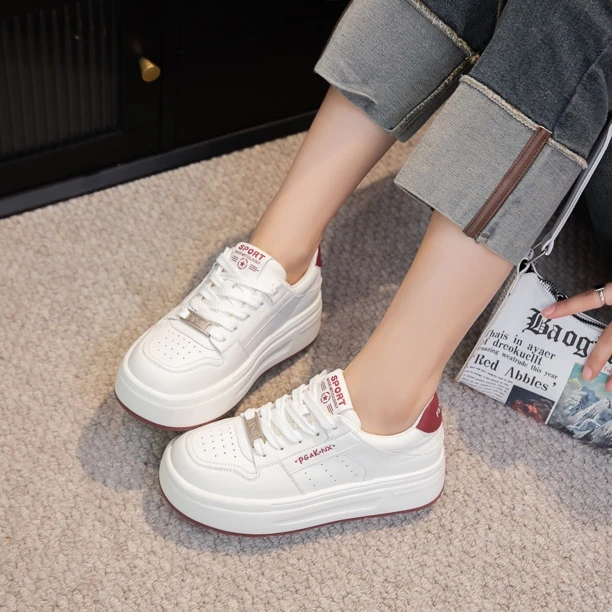 0005达思图厚底小白鞋女款2025新款春季爆款女鞋潮流百搭板鞋