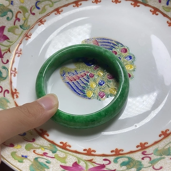 安***娜瓷片翡翠豆种满绿