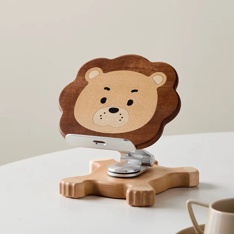 小狮子可爱桌面平板手机支架摆件