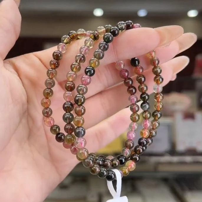 01751145碧玺/未镶嵌5mm+碧玺多圈多样性发货45